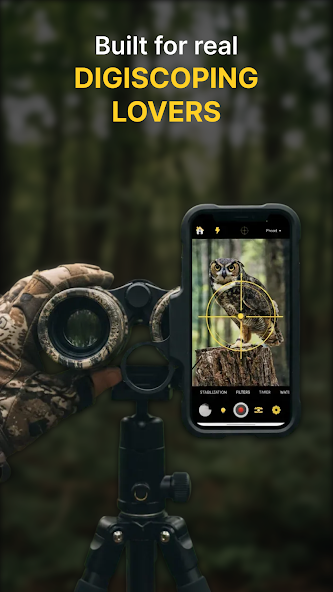 DigiScope Camera in use with a spotting scope